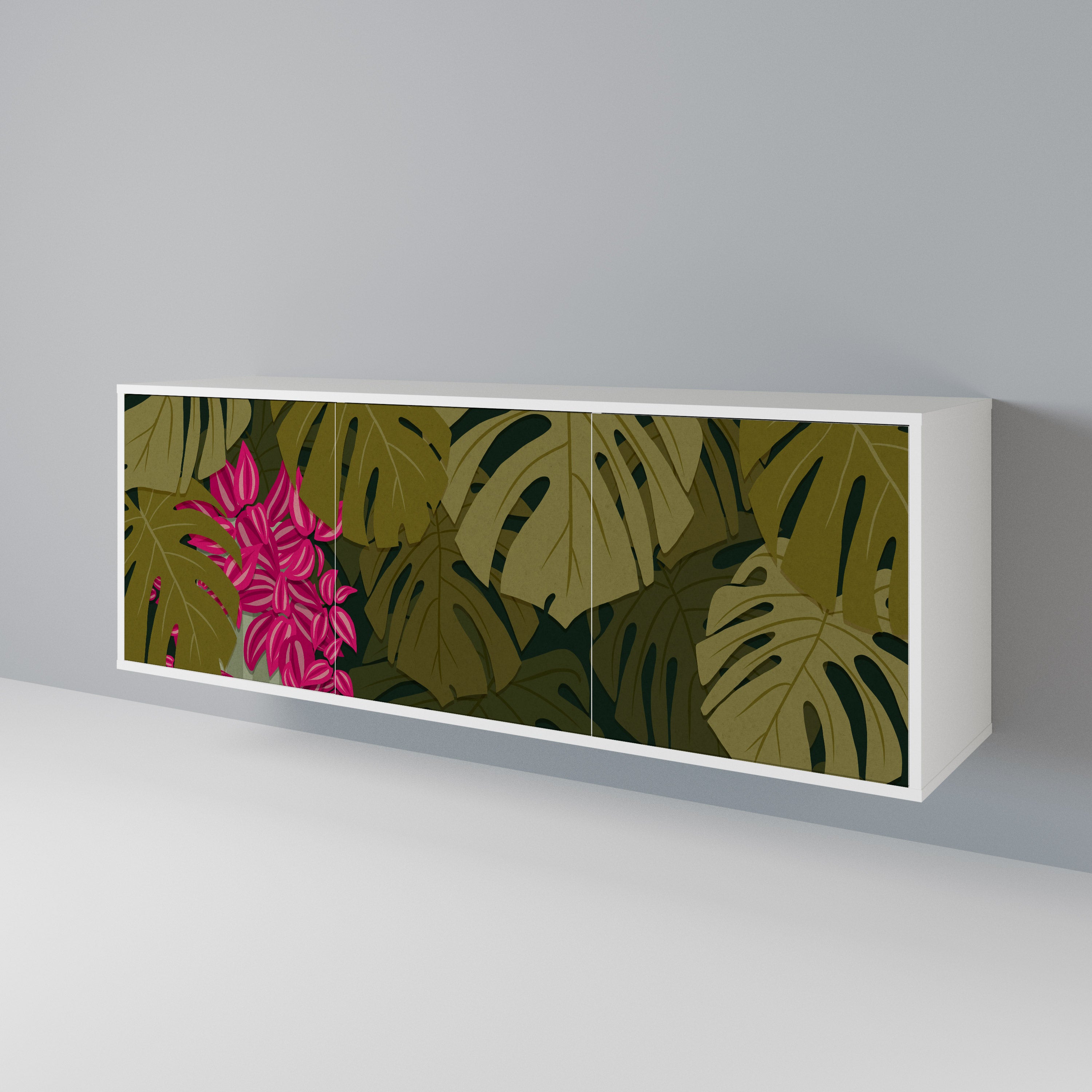TROPICAL BEAUTY Aparador de 3 Puertas