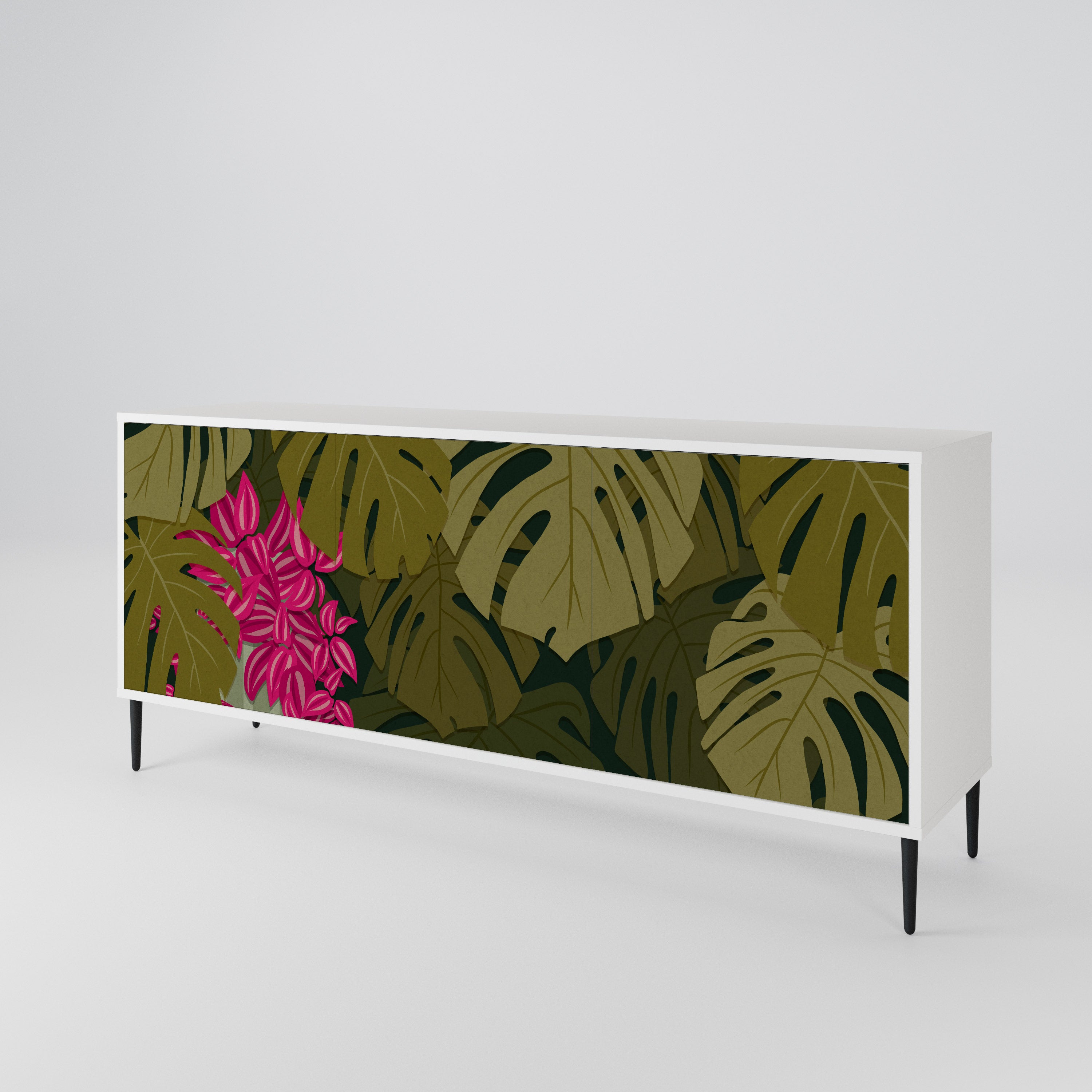 TROPICAL BEAUTY Aparador de 3 Puertas