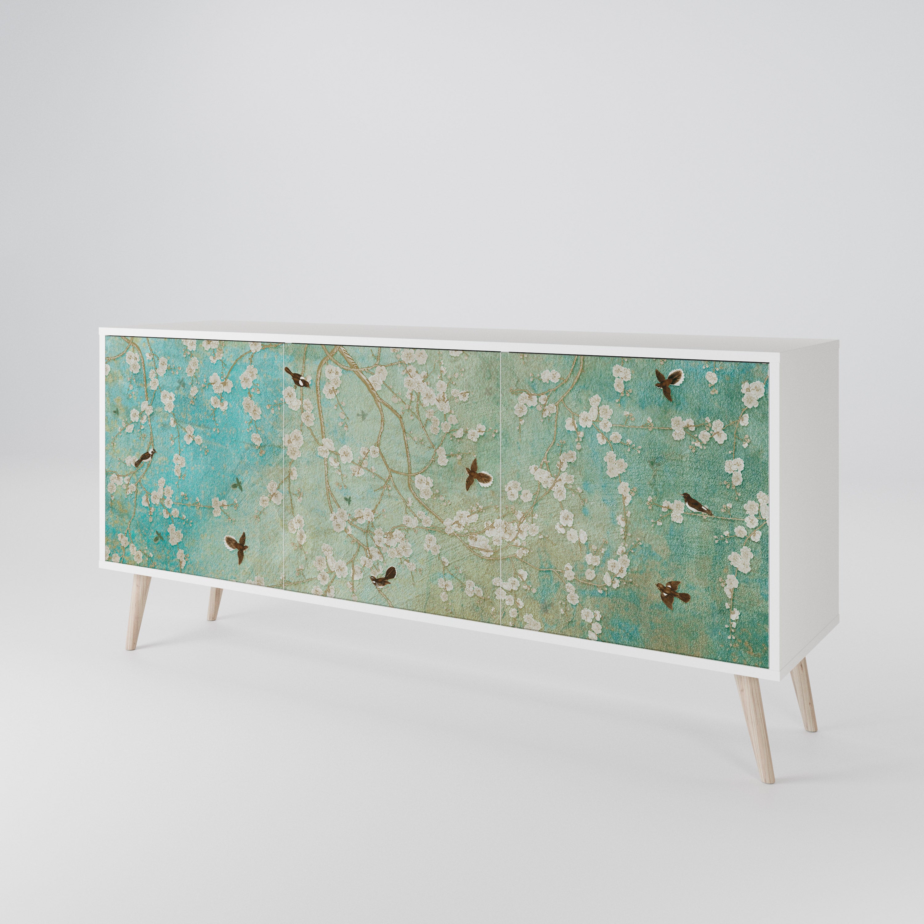 BLOOMING CHARM Aparador de 3 Puertas