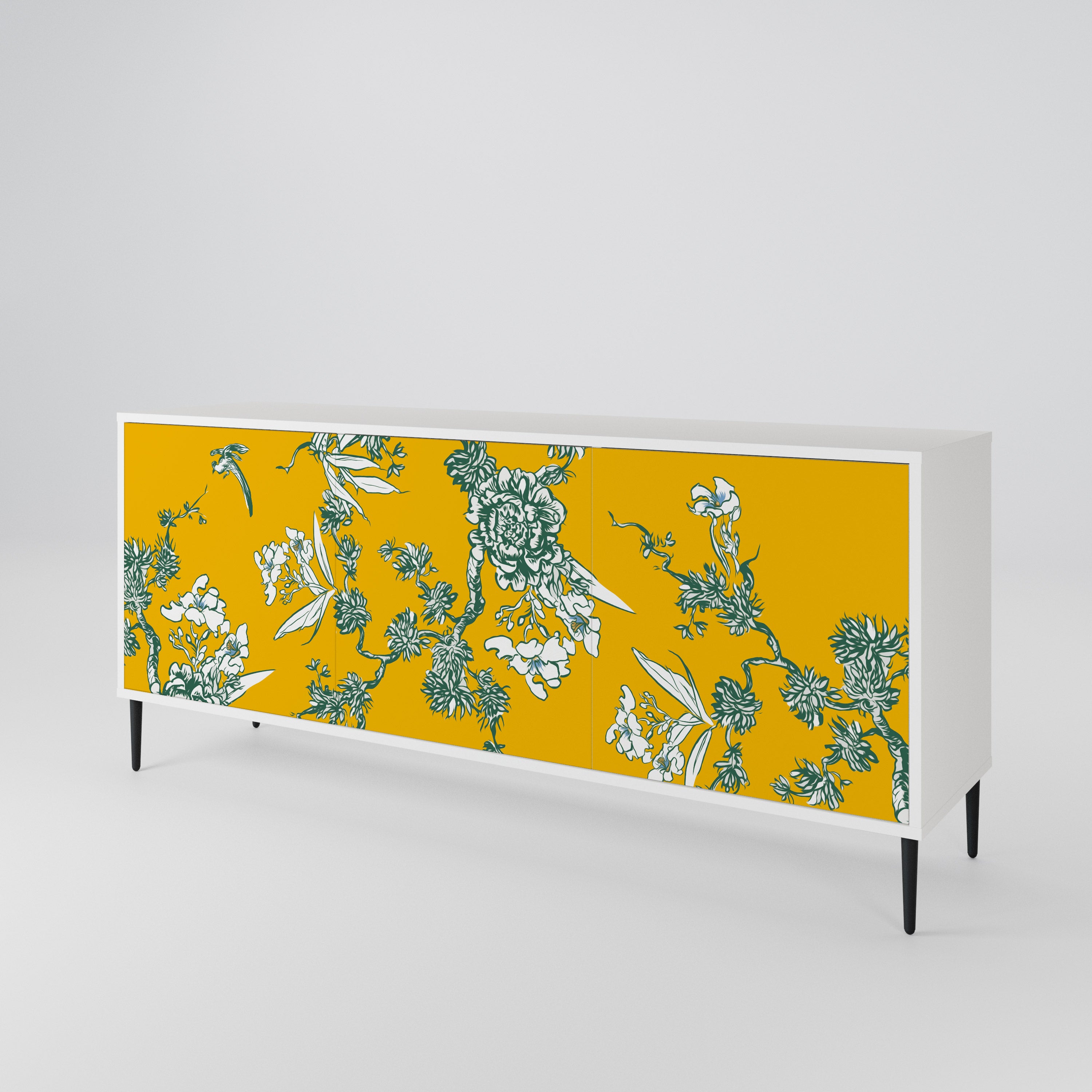 YELLOW CHINOISERIE Aparador de 3 Puertas