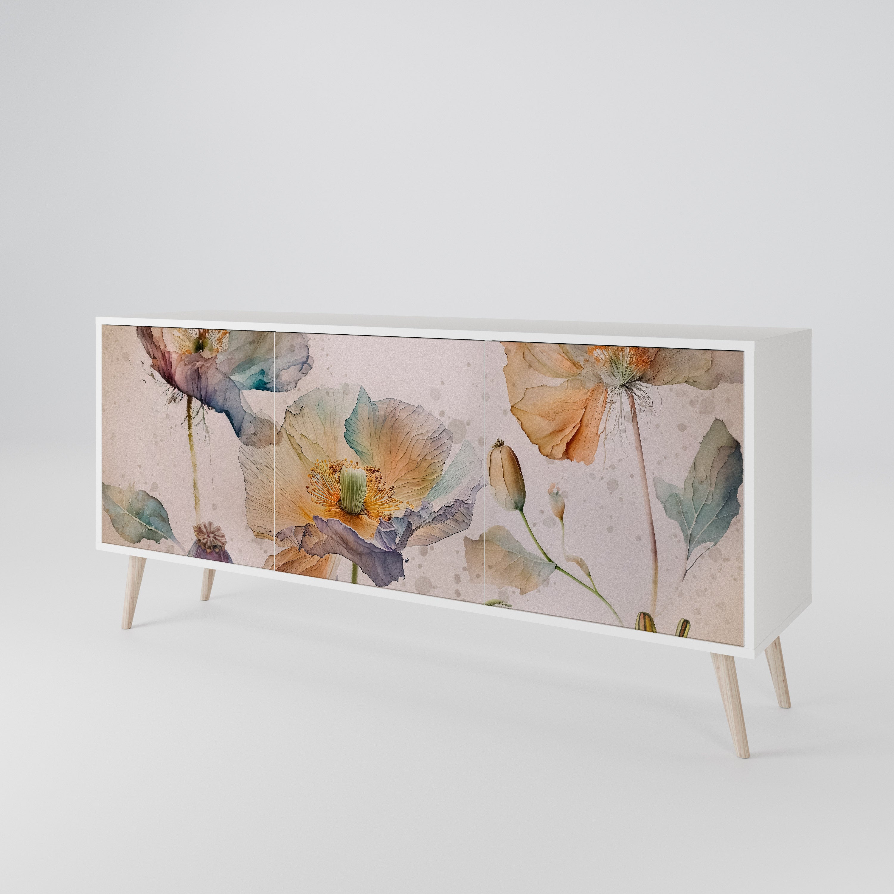 SOFTEN POPPY Aparador de 3 Puertas
