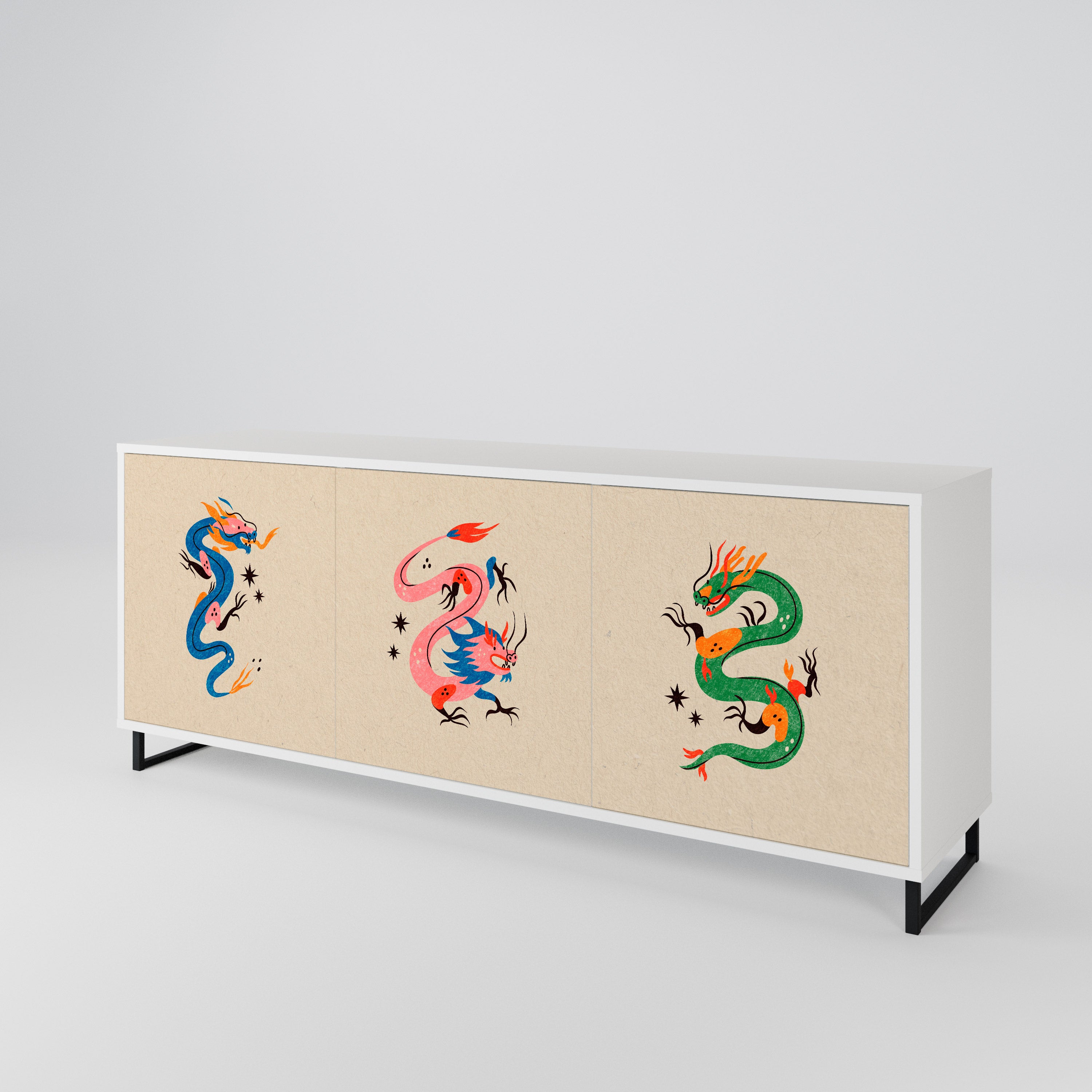 MYTHOLOGICAL CREATURES Aparador de 3 Puertas