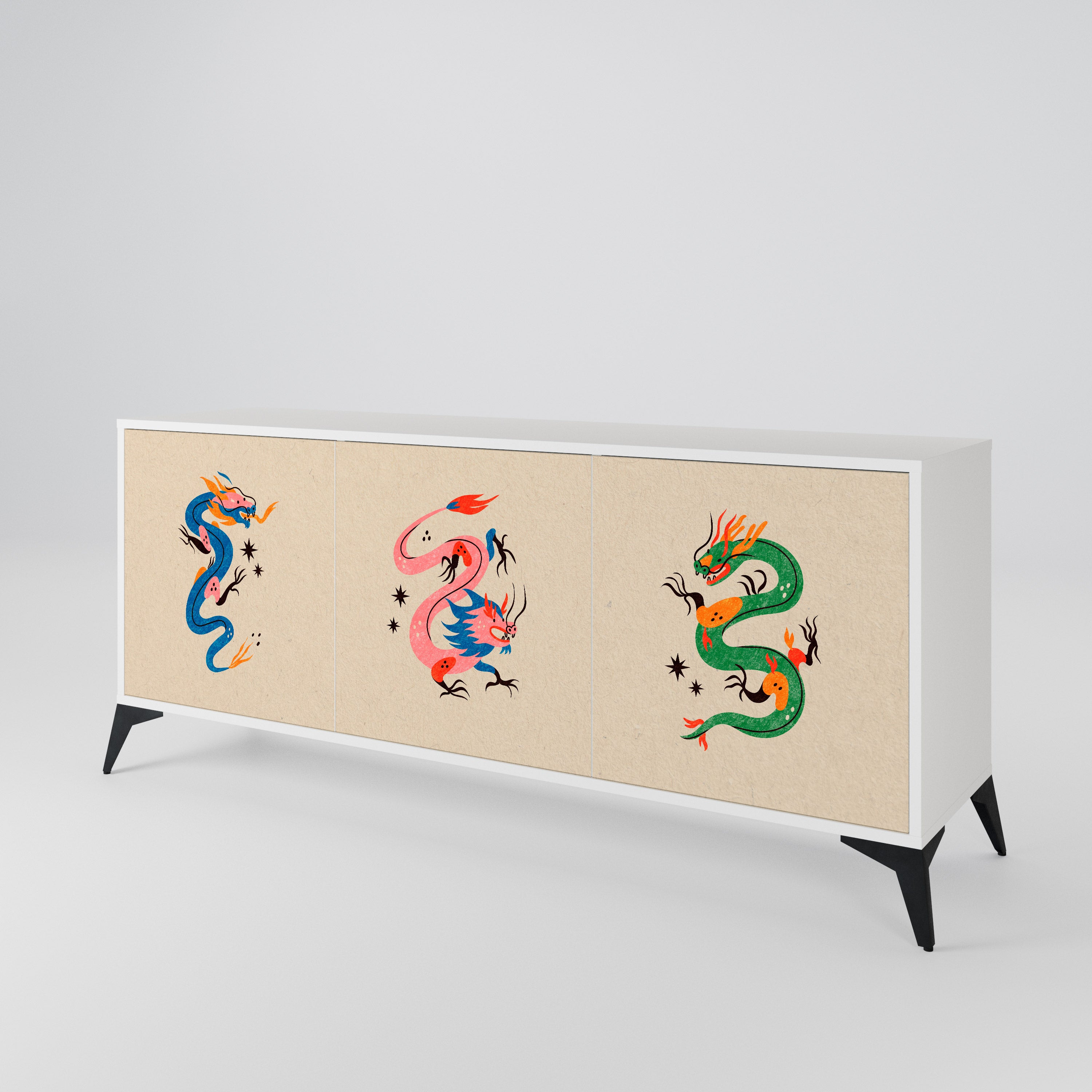 MYTHOLOGICAL CREATURES Aparador de 3 Puertas
