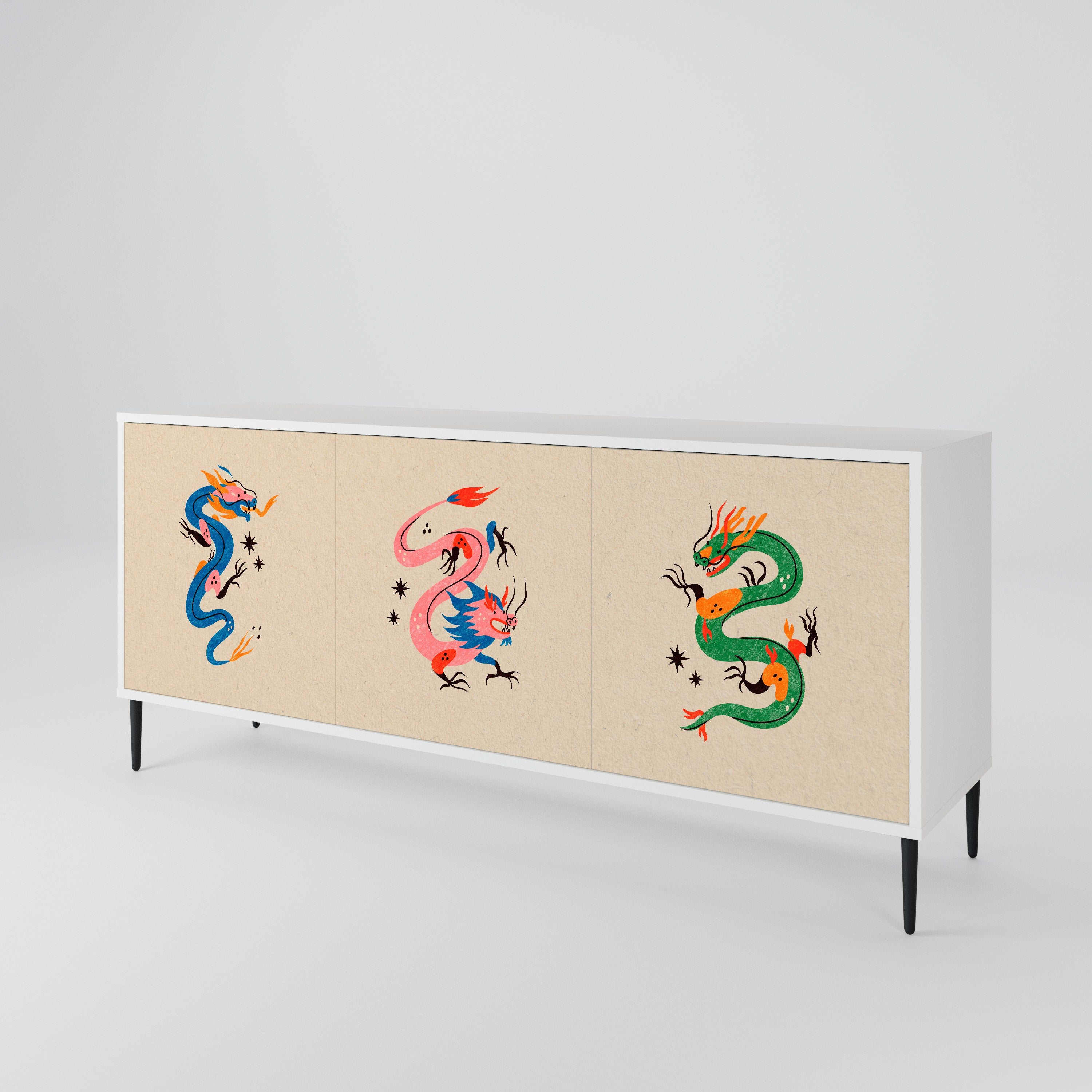 MYTHOLOGICAL CREATURES Aparador de 3 Puertas