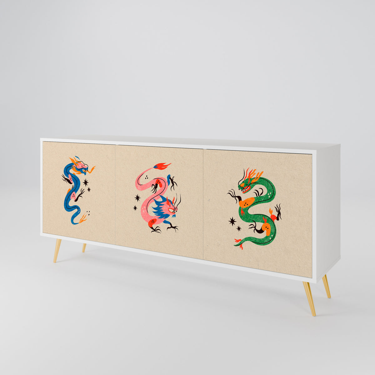 MYTHOLOGICAL CREATURES Aparador de 3 Puertas