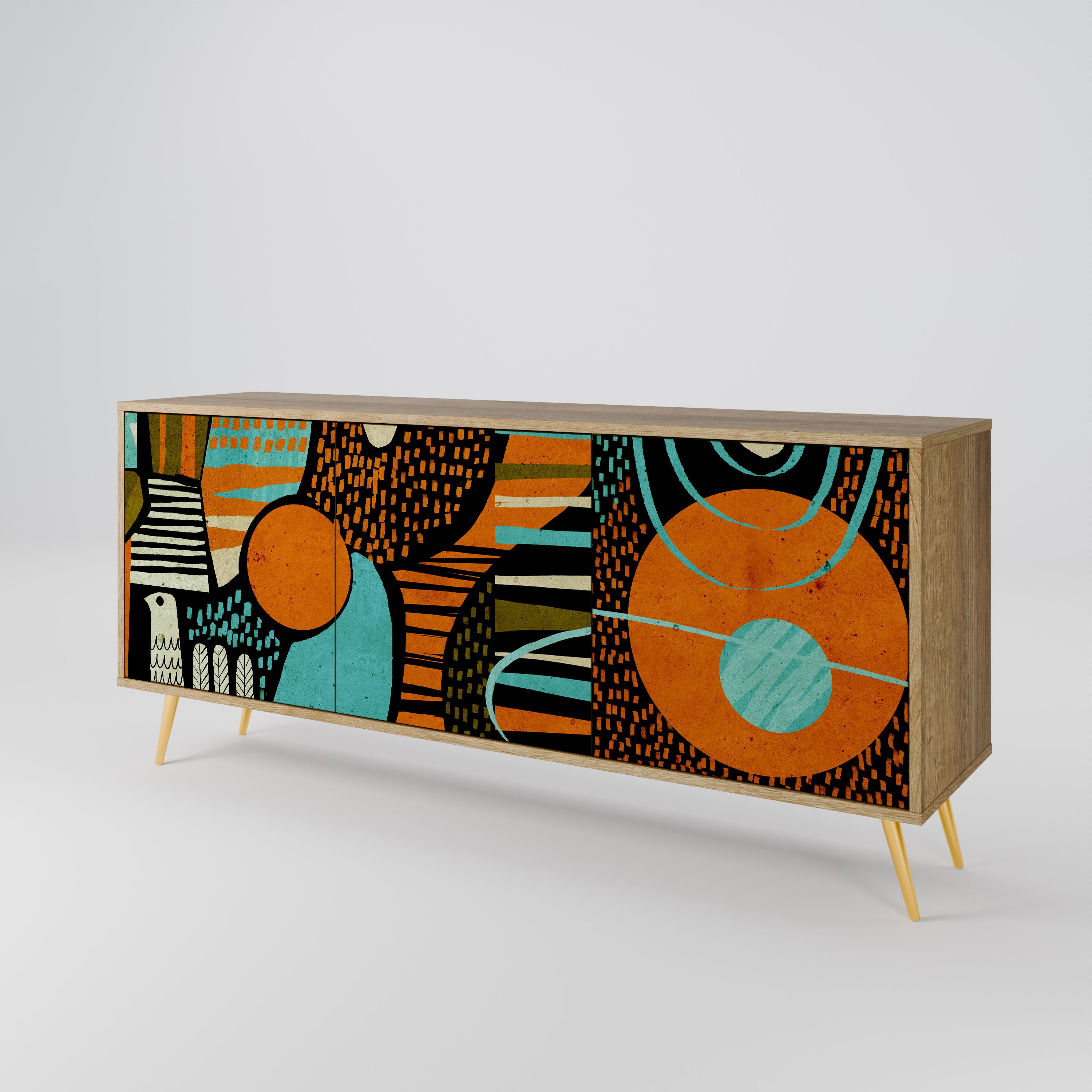 GEODE GLIMMER 3-Door Sideboard