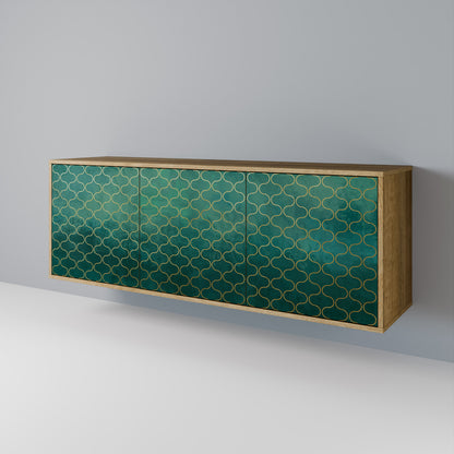 TESSELATED GREENERY Aparador de 3 Puertas