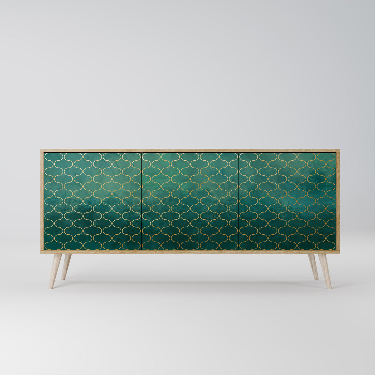 TESSELATED GREENERY Aparador de 3 Puertas