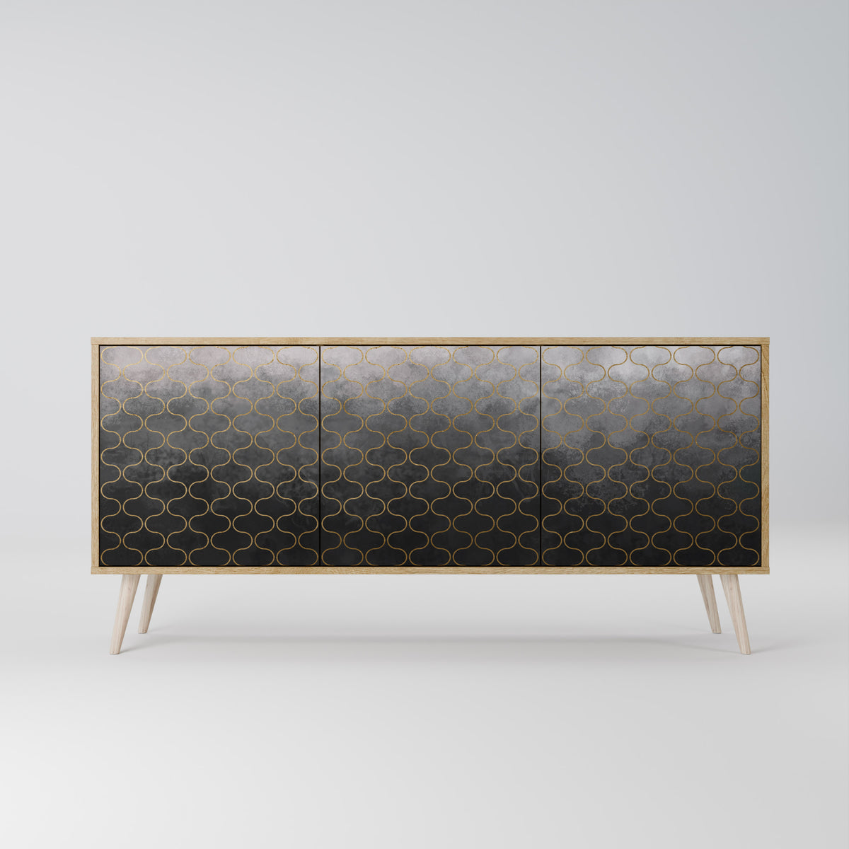 TESSELATED GRAYISH Aparador de 3 Puertas