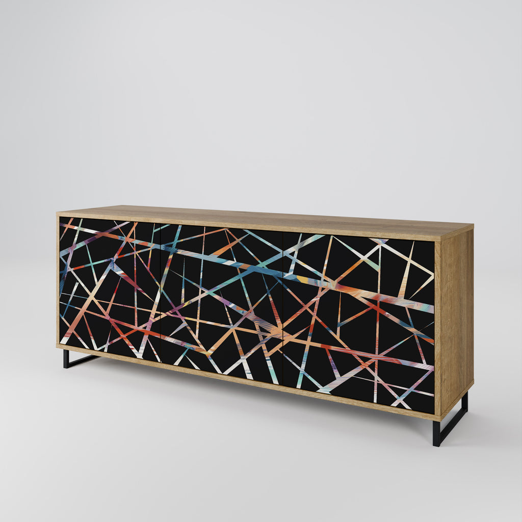 POLYGON VERVE 3-Door Sideboard in Oak Effect
