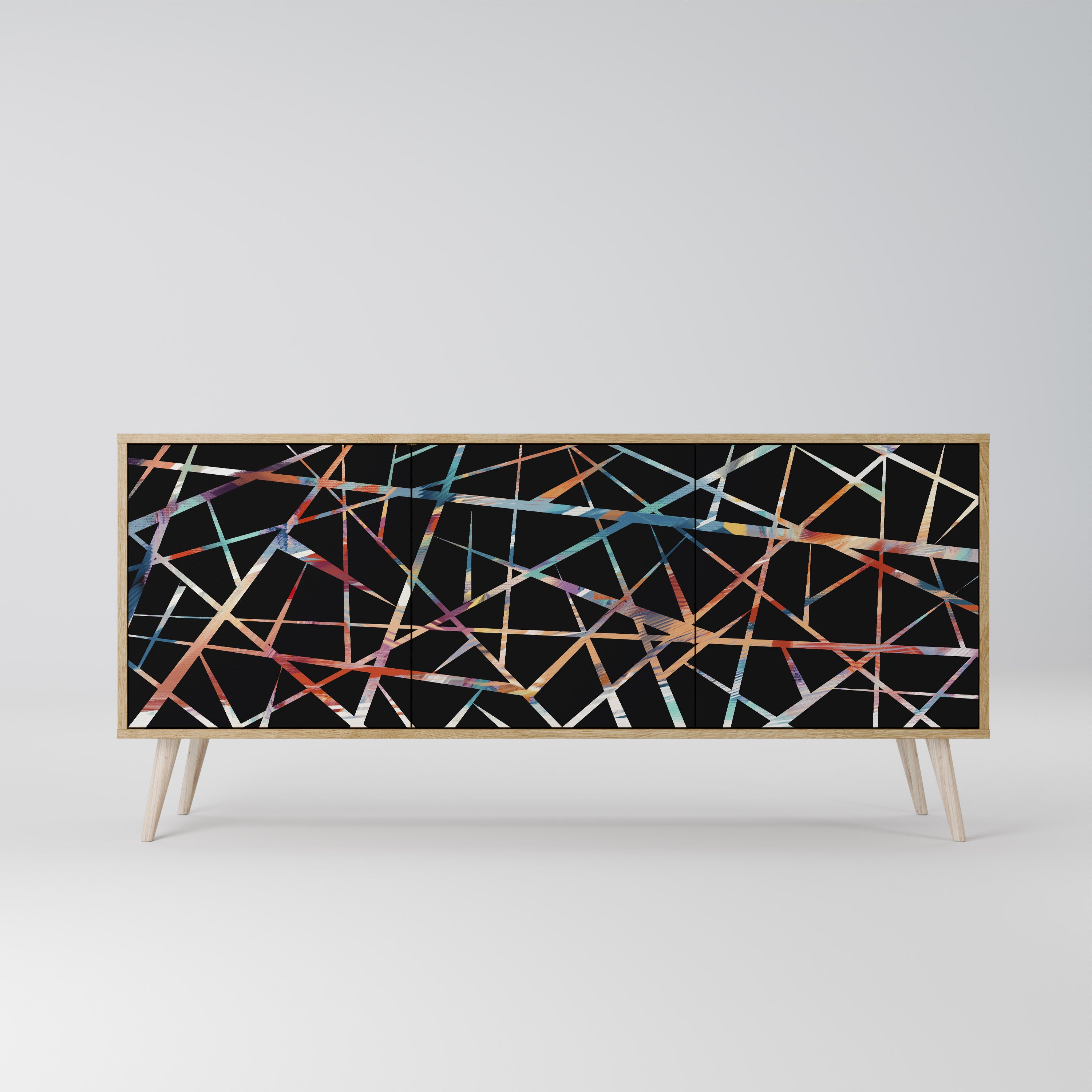 POLYGON VERVE 3-Door Sideboard in Oak Effect