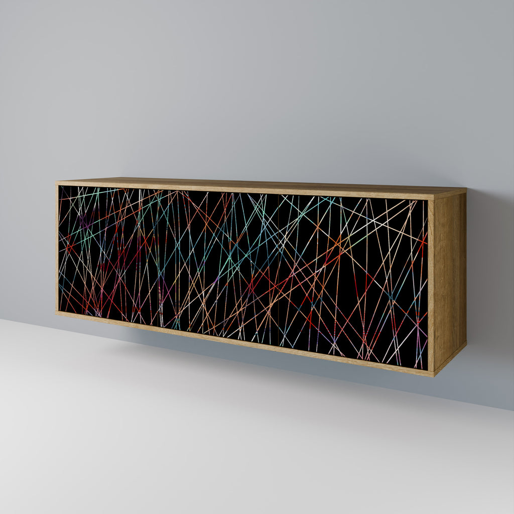 LUMINOUS SNARE 3-Door Sideboard in Oak Effect