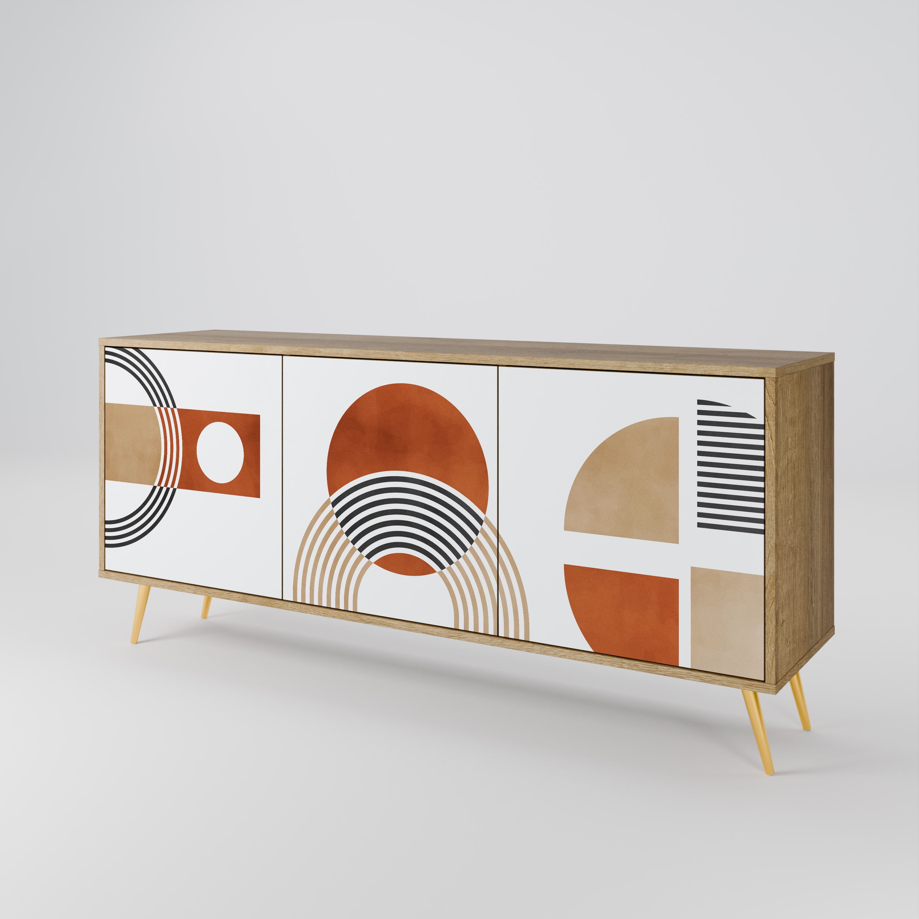 CIRCLE RHYTM 3-Door Sideboard