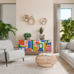 GEOMETRIC GLIMMER Aparador de 3 Puertas