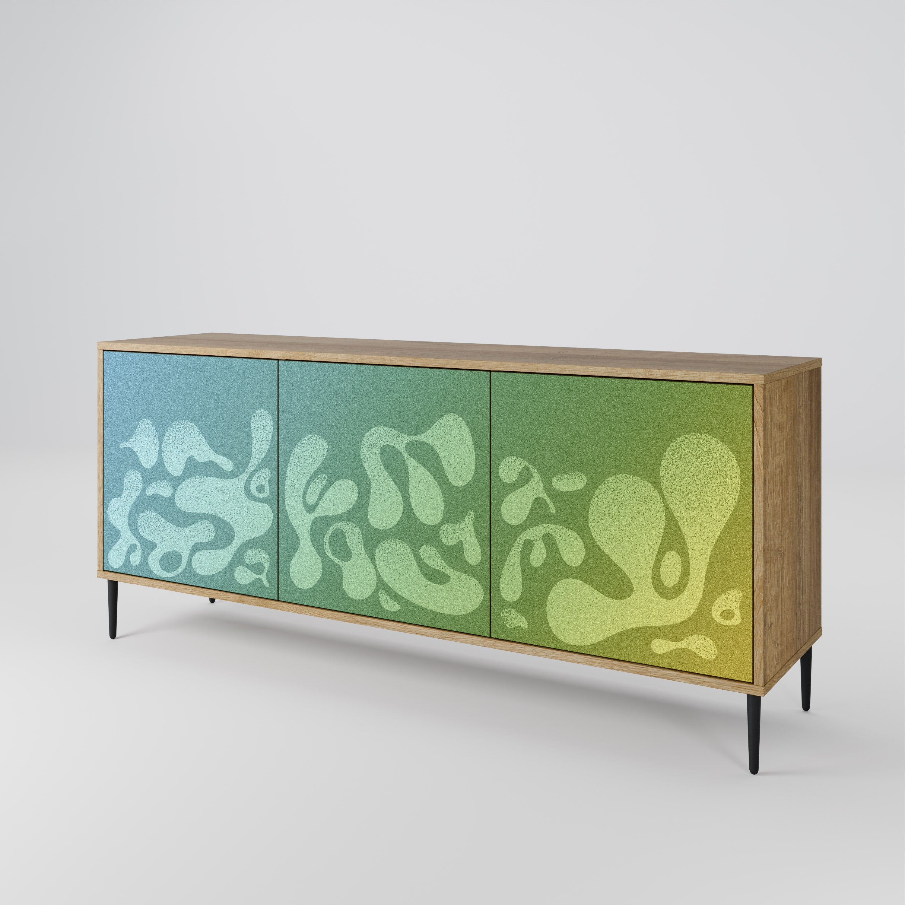 IRREGULAR BLUE 3-Door Sideboard