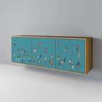 COLLECTIVE STREAM 3-Door Sideboard in Oak Effect
