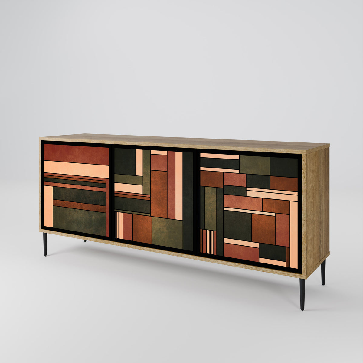 FIGURES OF NATURE 3-Door Sideboard