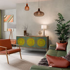 SUNSHINE EULOGY Aparador de 3 Puertas en Efecto Roble