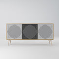 POLYGON ILLUSION 3-Door Sideboard in Oak Effect