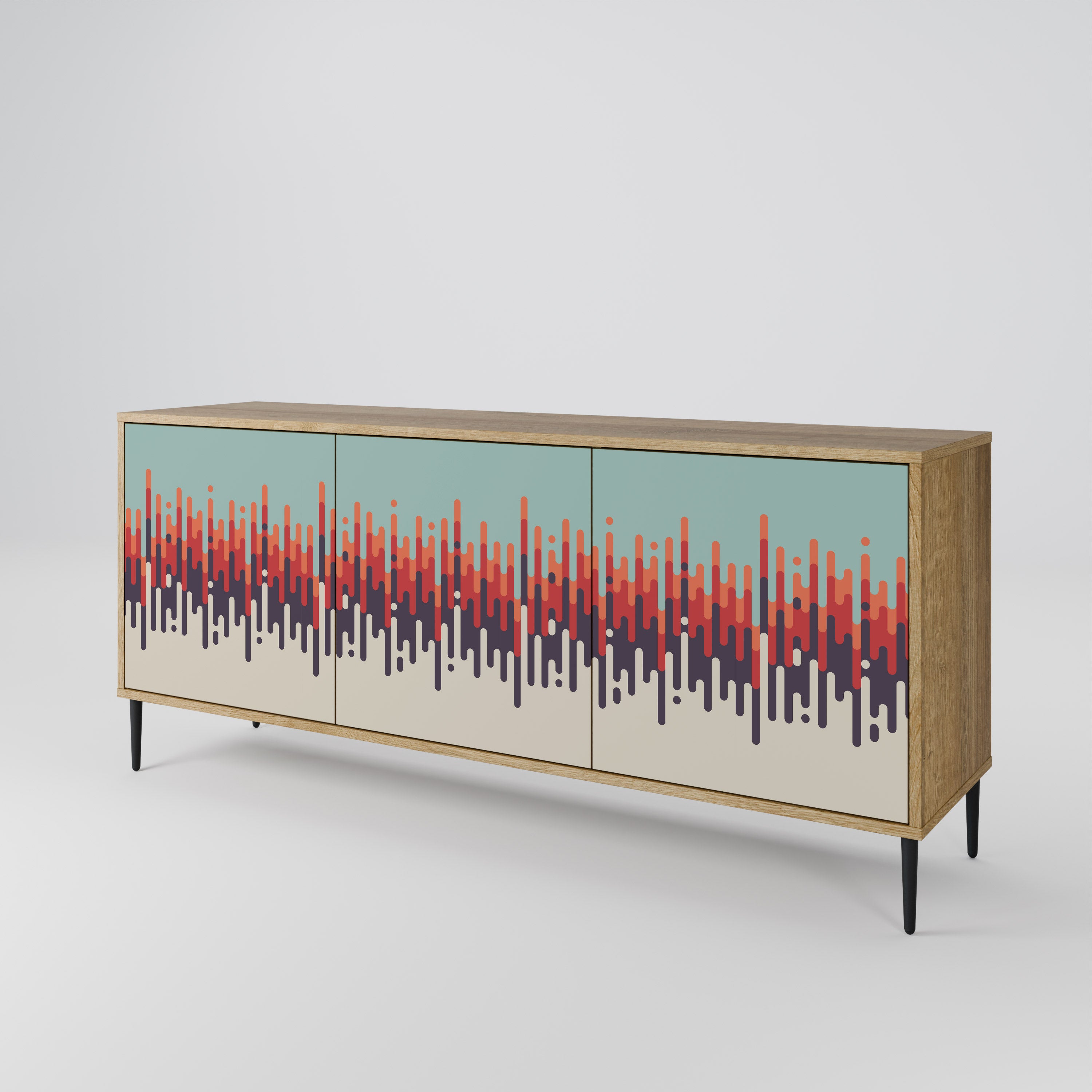 CHROMA CONTOURS 3-Door Sideboard
