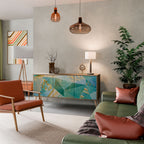 SPECTRUM SPLENDOR Aparador de 3 Puertas en Efecto Roble