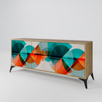 CIRCULAR RHAPSODY 3-Door Sideboard in Oak Effect