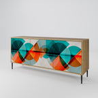 CIRCULAR RHAPSODY 3-Door Sideboard in Oak Effect