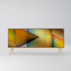 PIERCING SHARPNESS Aparador de 3 Puertas en Efecto Roble