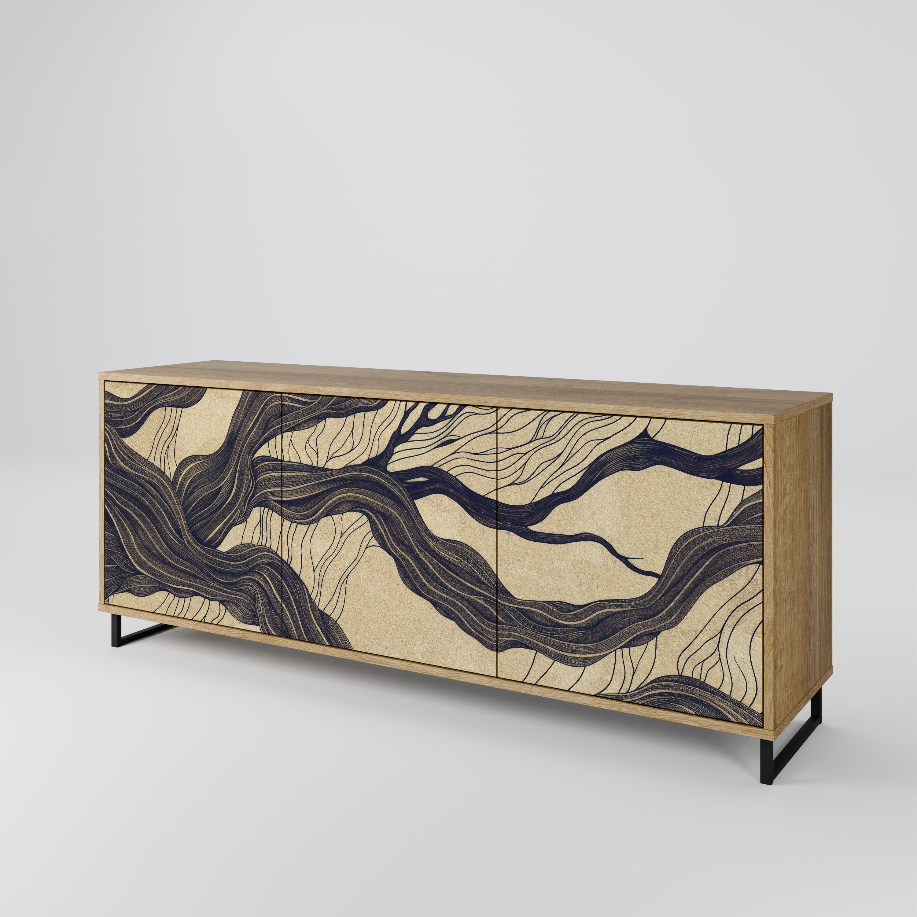 UNIFIED FRAGMENTS 3-Door Sideboard