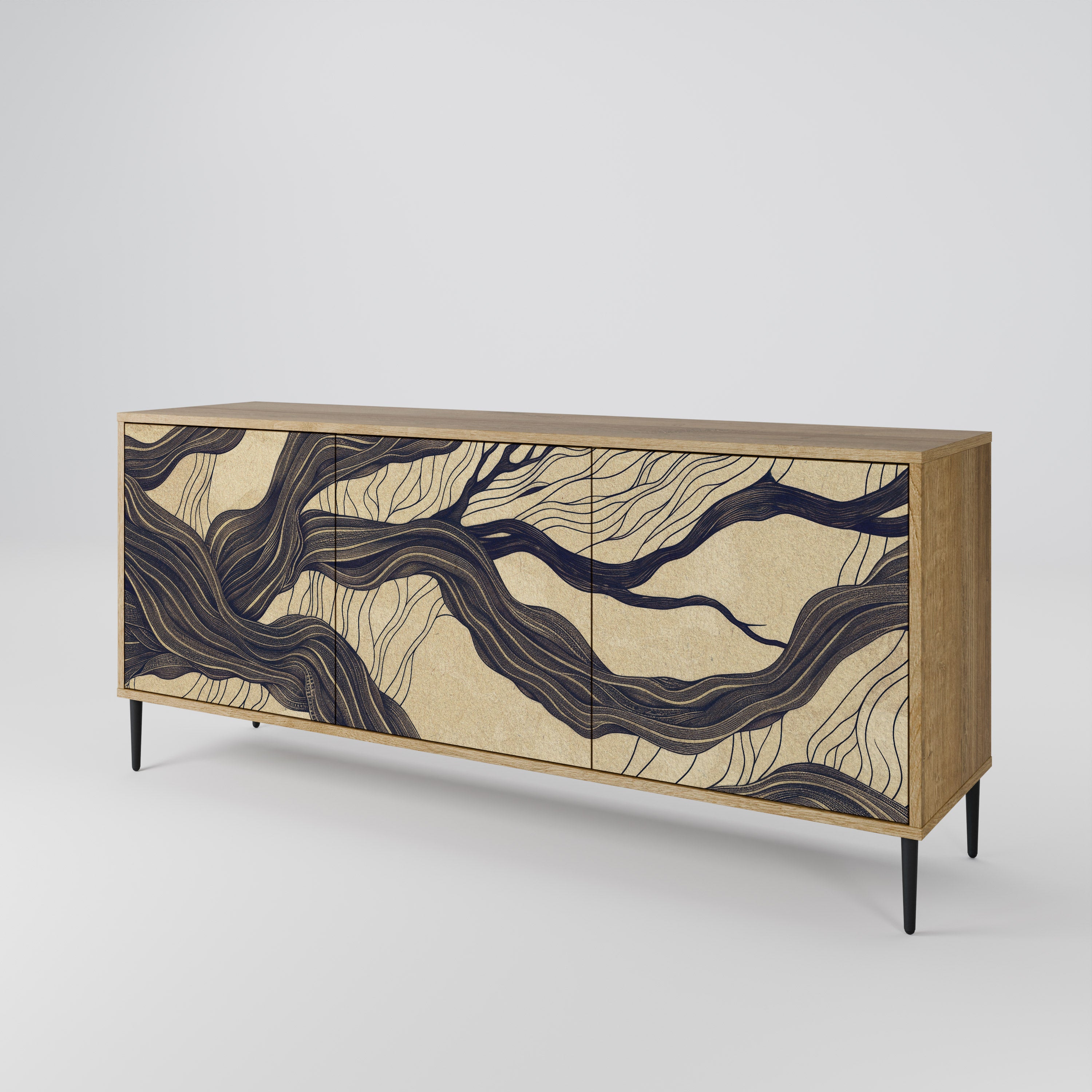 UNIFIED FRAGMENTS 3-Door Sideboard