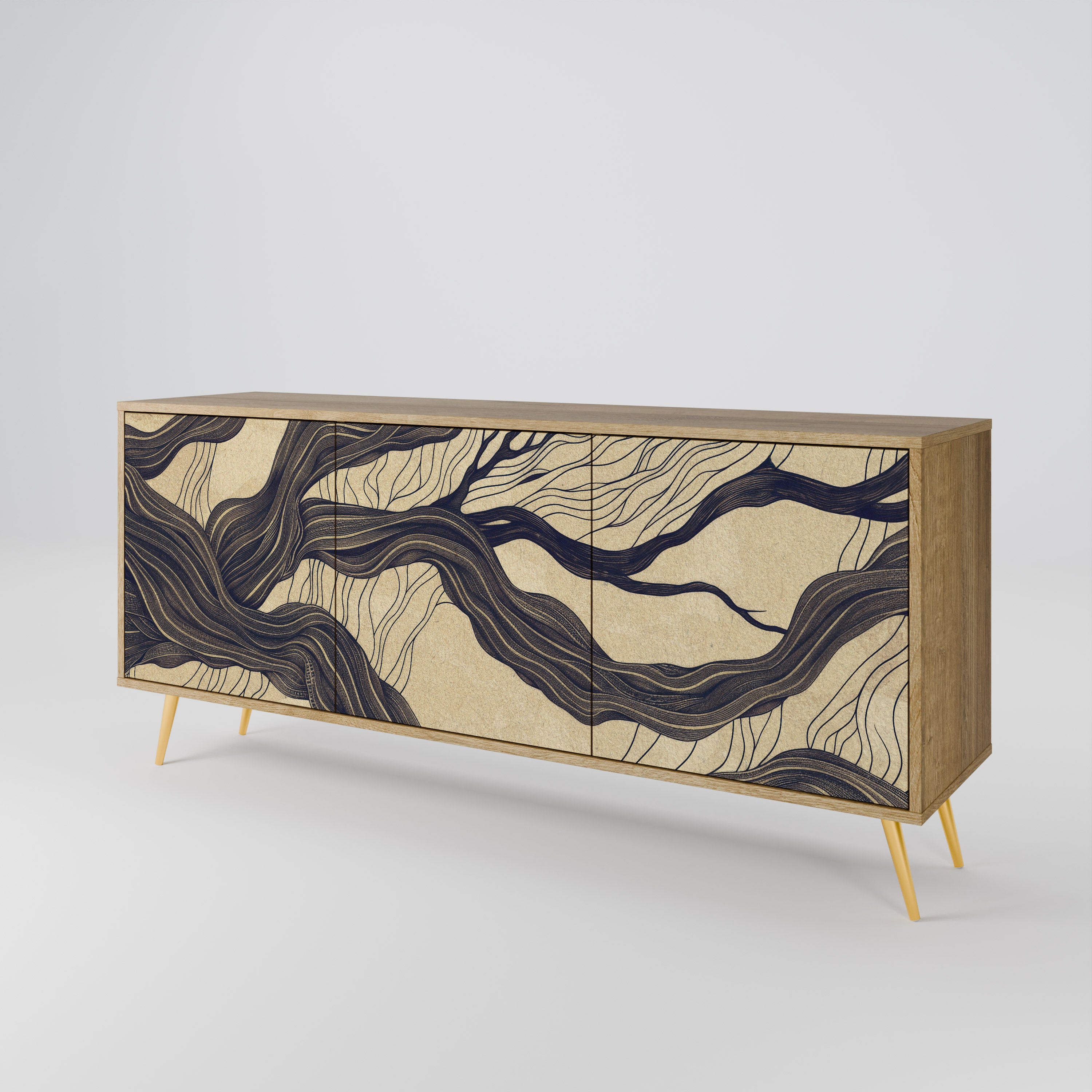 UNIFIED FRAGMENTS 3-Door Sideboard