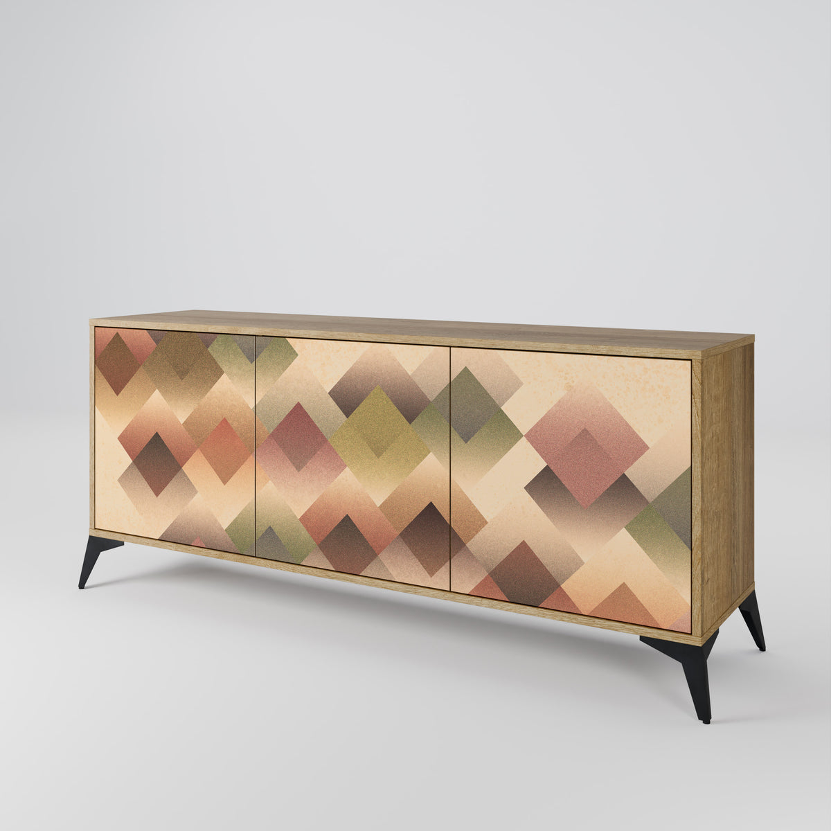GEOMETRIC FUSION Aparador de 3 Puertas