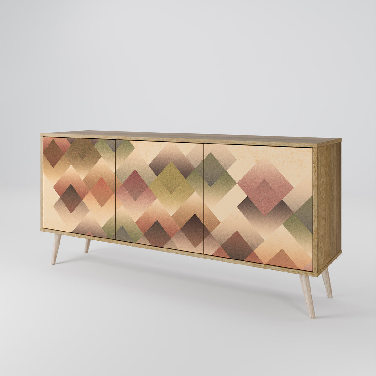 GEOMETRIC FUSION Aparador de 3 Puertas