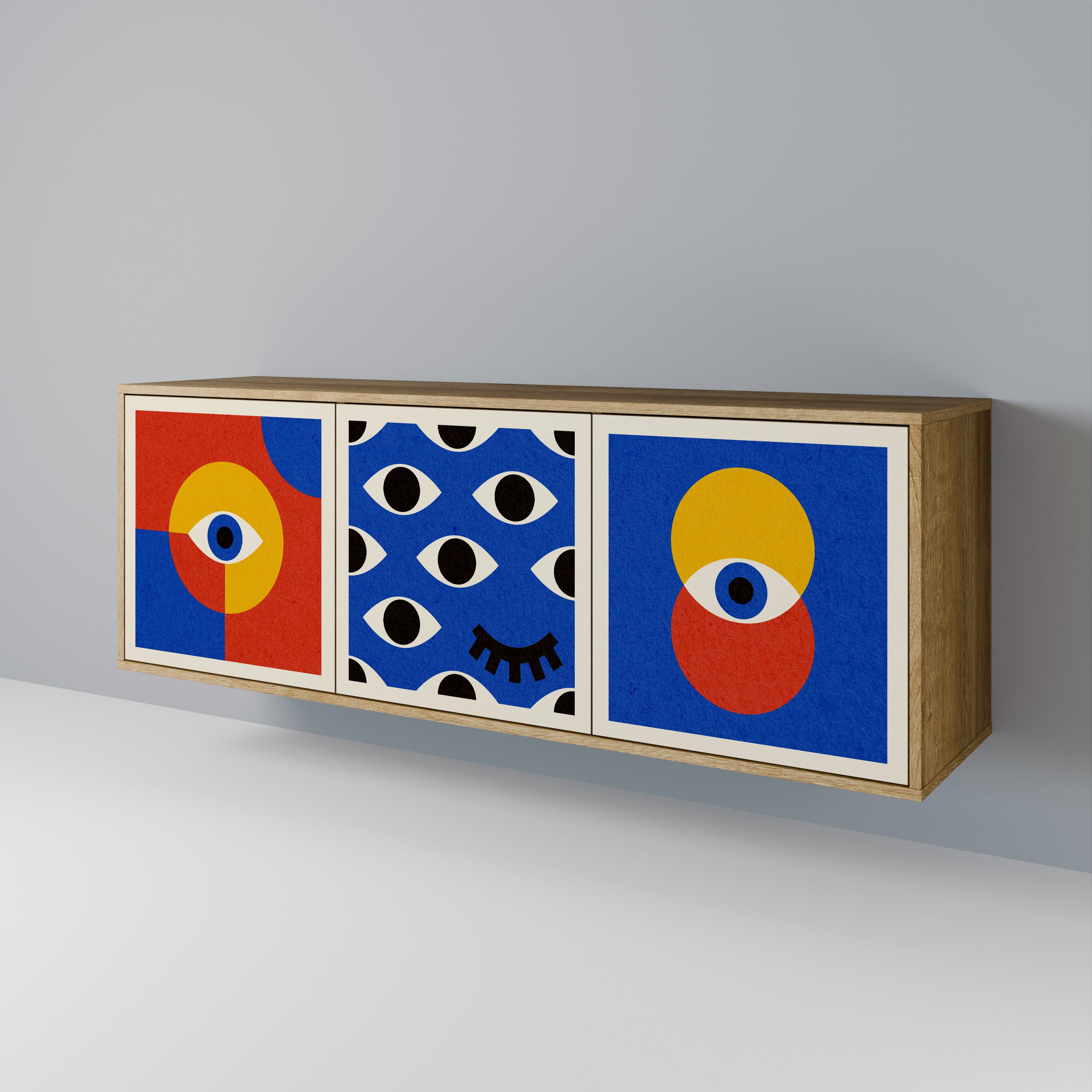 GEOMETRIC EYES 3-Door Sideboard