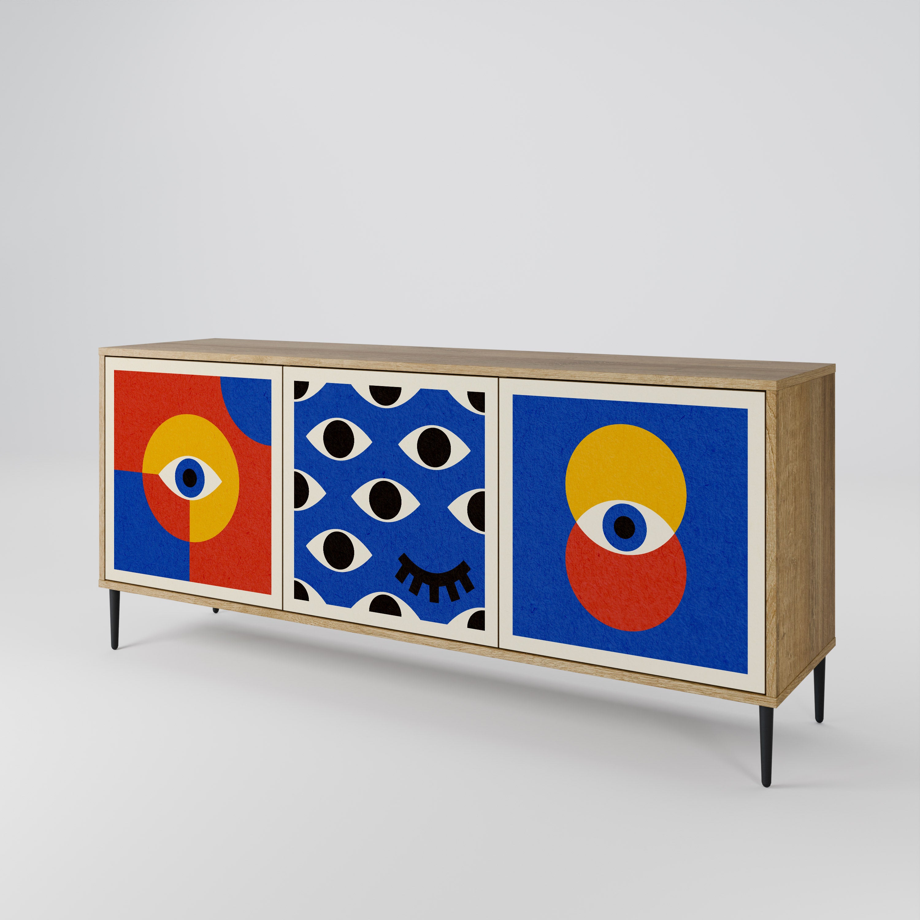 GEOMETRIC EYES 3-Door Sideboard