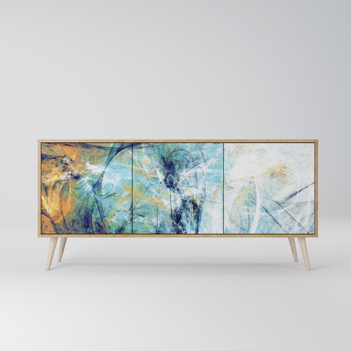 ABSTRACT THOUGHTS Aparador de 3 Puertas