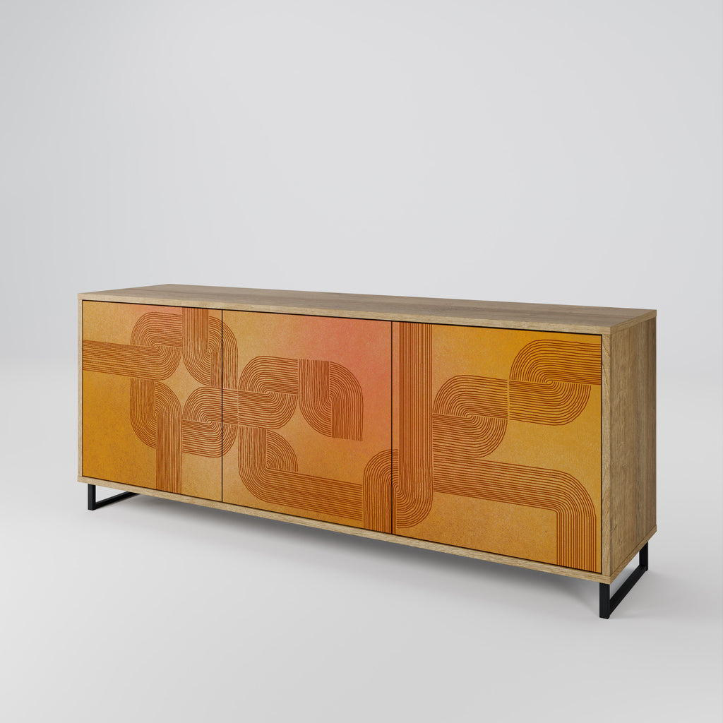 STRENGTHENING RELATION 3-Door Sideboard in Oak Effect