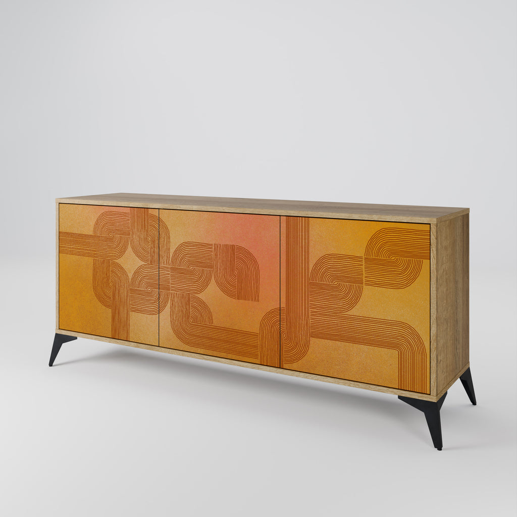 STRENGTHENING RELATION 3-Door Sideboard in Oak Effect