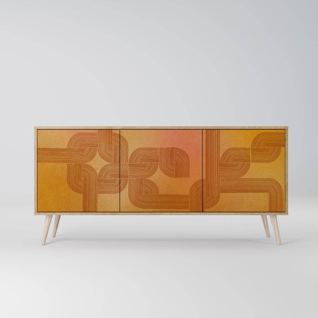 STRENGTHENING RELATION 3-Door Sideboard in Oak Effect