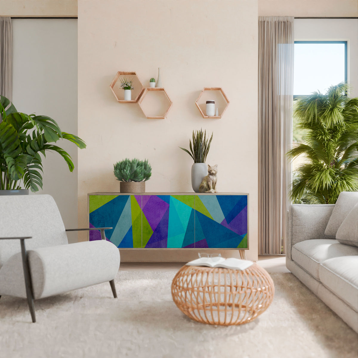 COLD SHOWCASE Aparador de 3 Puertas