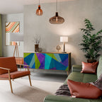 COLD SHOWCASE Aparador de 3 Puertas en Efecto Roble