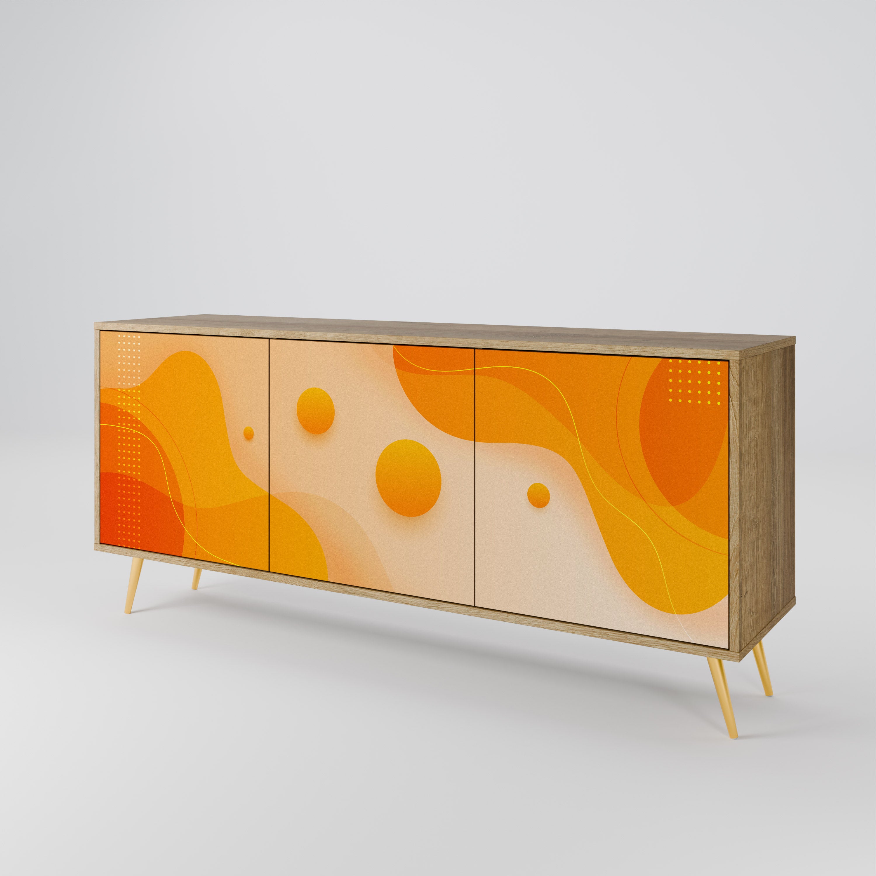 ORANGE ARRANGEMENT 3-Door Sideboard