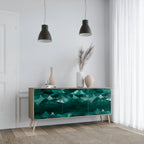 POLYGONAL FLOATING 3-Door Sideboard in Oak Effect