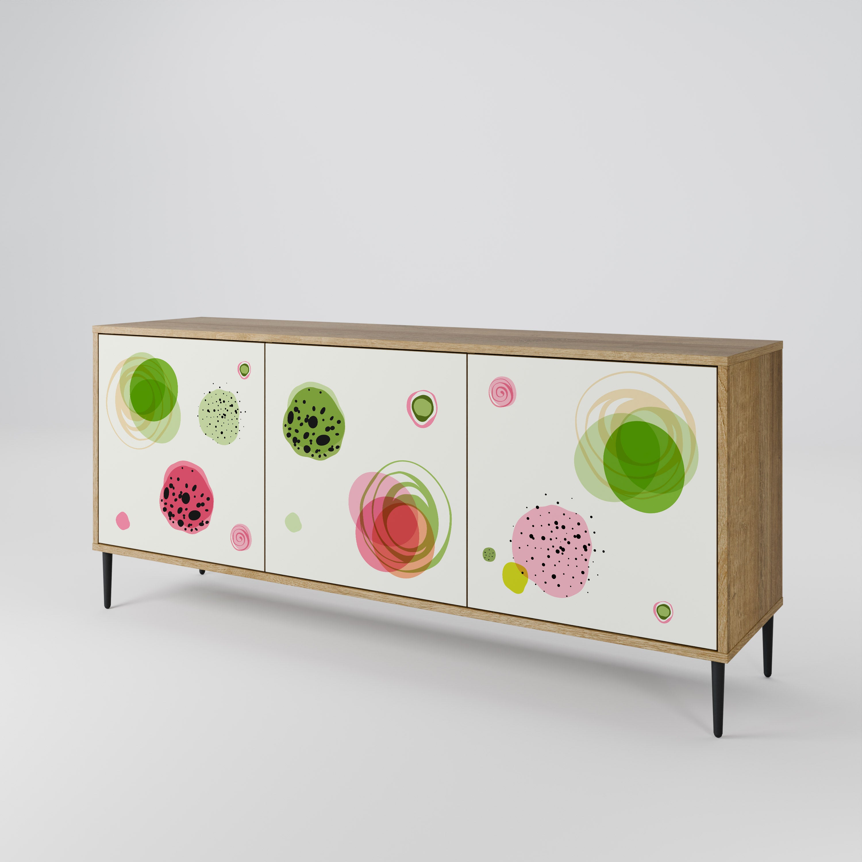 COLORFUL COSMOS 3-Door Sideboard