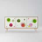 COLORFUL COSMOS 3-Door Sideboard in Oak Effect