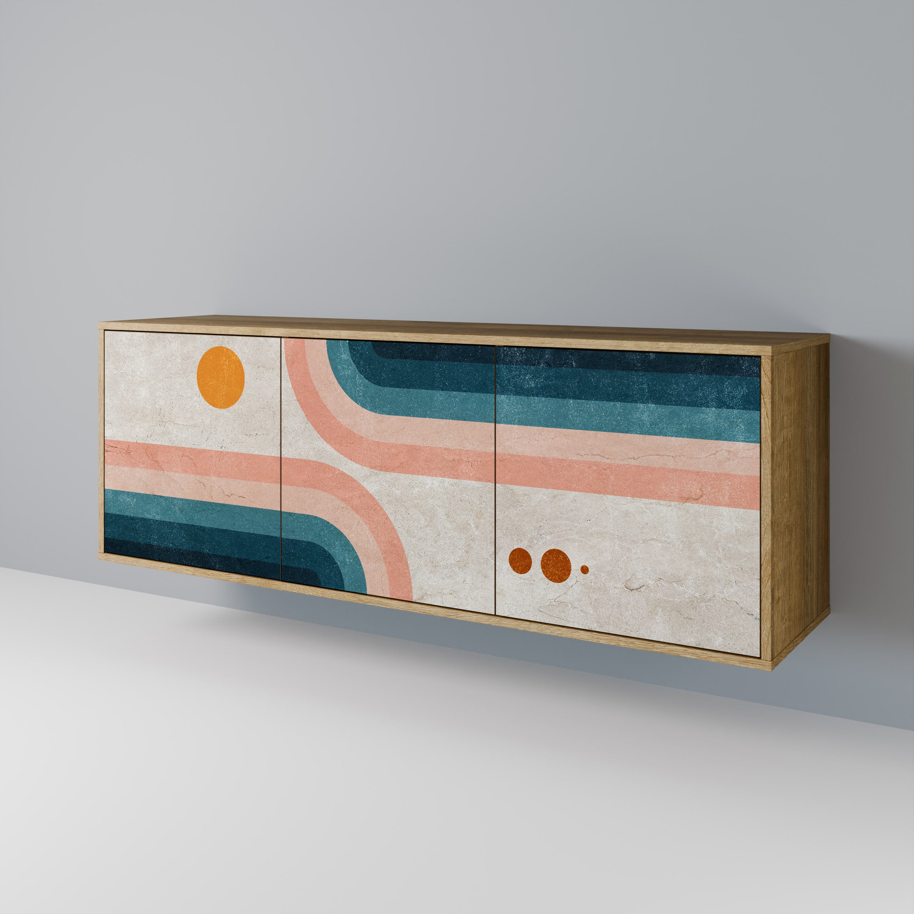 TWO HALVES 3-Door Sideboard