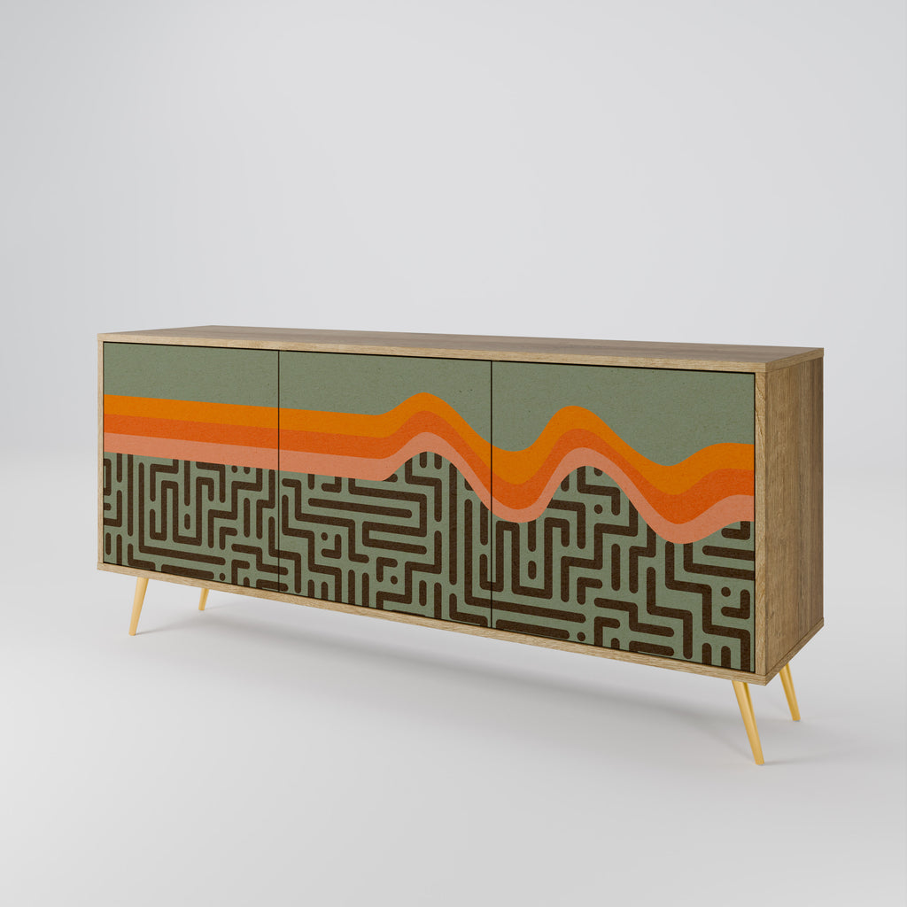 SIMPLE SOLUTIONS 3-Door Sideboard in Oak Effect