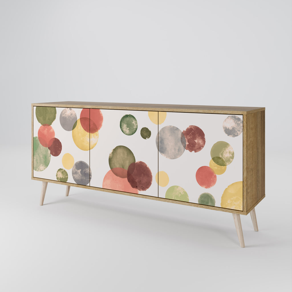 FLEETING HAPPINESS 3-Door Sideboard in Oak Effect