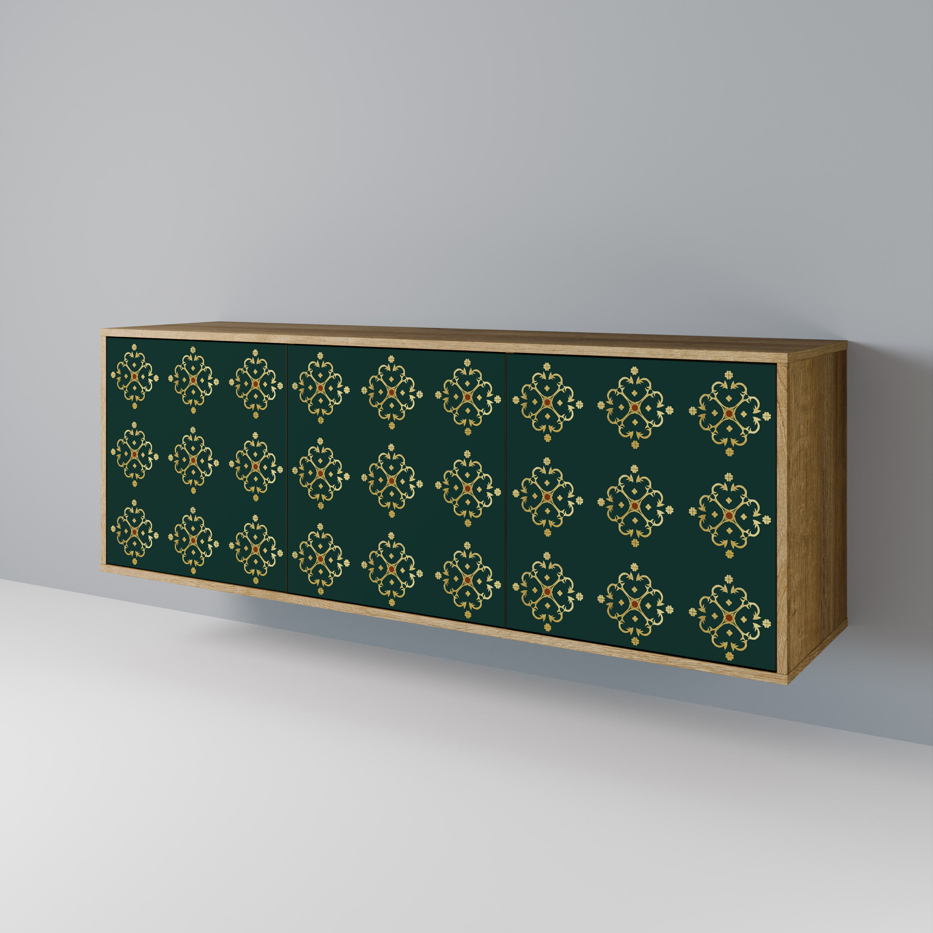 ROYAL MEDALLION 3-Door Sideboard in Oak Effect