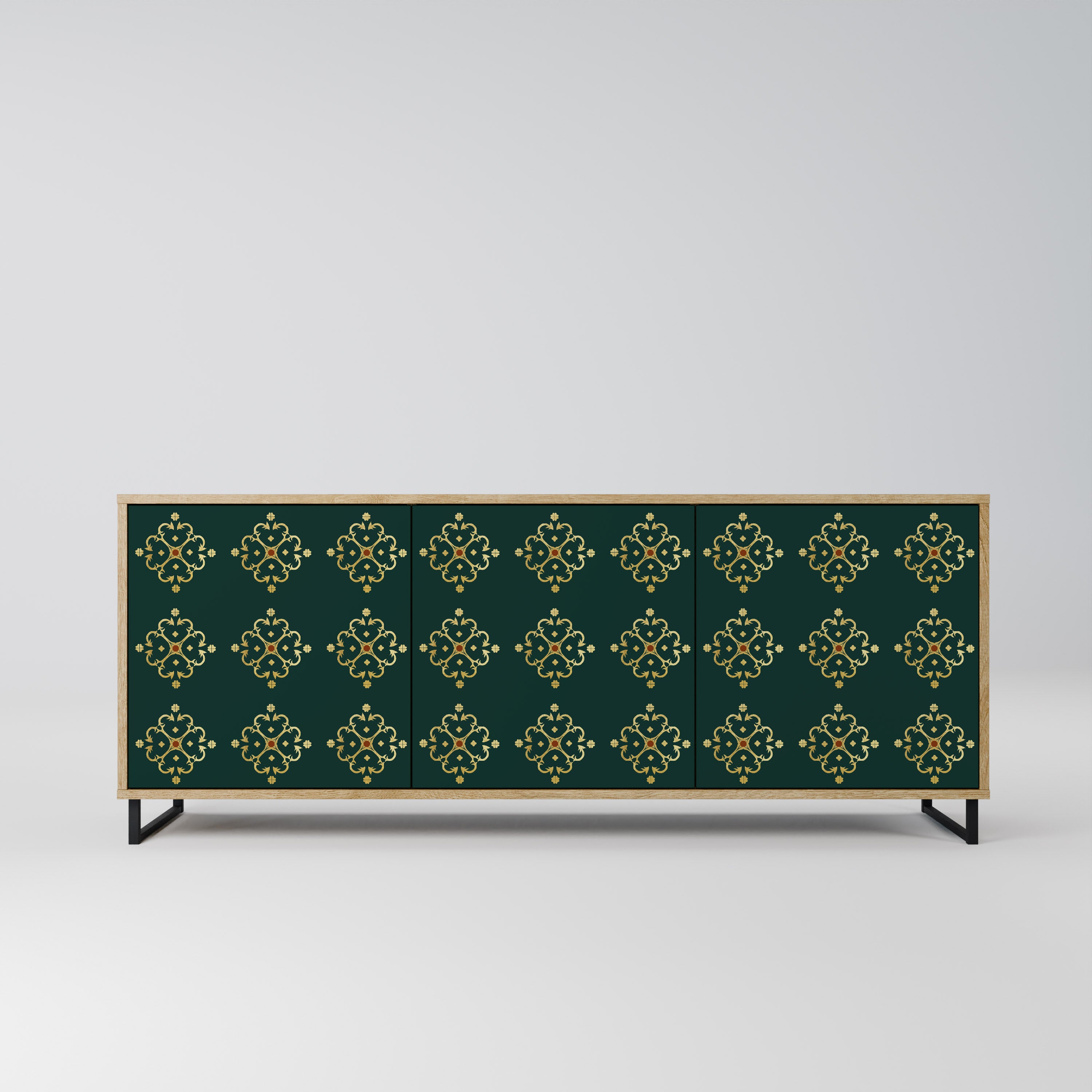 ROYAL MEDALLION 3-Door Sideboard in Oak Effect